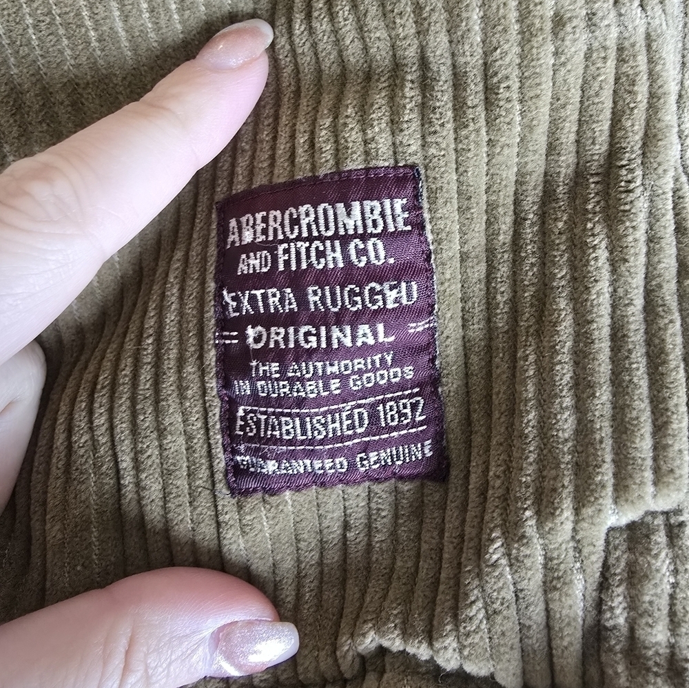 Vintage Abercrombie & Fitch Men's Tan Corduroy Jacket Size XL. - Picture 4 of 8